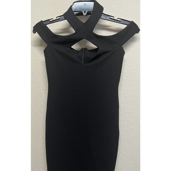 NOOKIE Black Hollywood Crepe Midi Dress Size Small NEW - Picture 6 of 11